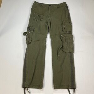 Free Knight Mens Olive Green Tactical Cargo Pants Size 31 Utility Multi Pocket